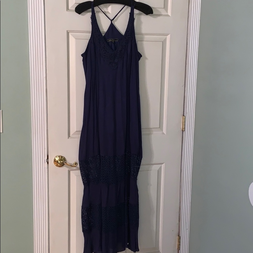 Navy blue maxi dress